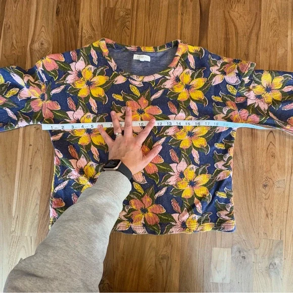 Madewell Shirt Women’s XS Mile(s) by Madewell Long Sleeve Top Floral - Picture 6 of 11